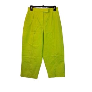 Harve Benard Green Cropped Lightweight High Rise Pants Size 10